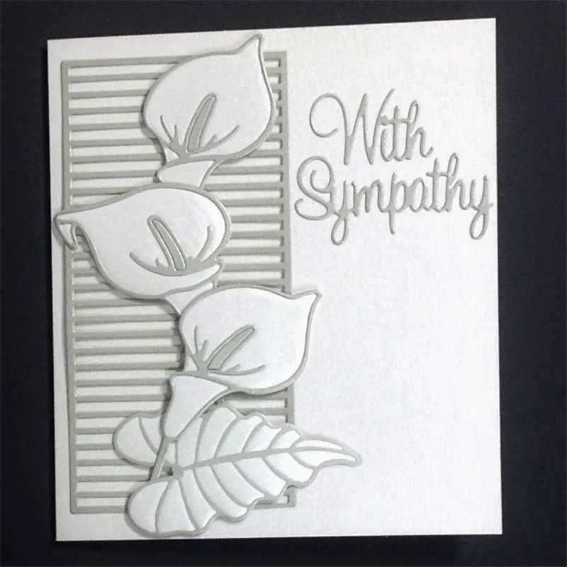 

YaMinSanNiO Lily Flower Metal Cutting Dies New 2019 Leaves Dies Scrapbooking for Card Making Embossing Craft Die Cut Stitch