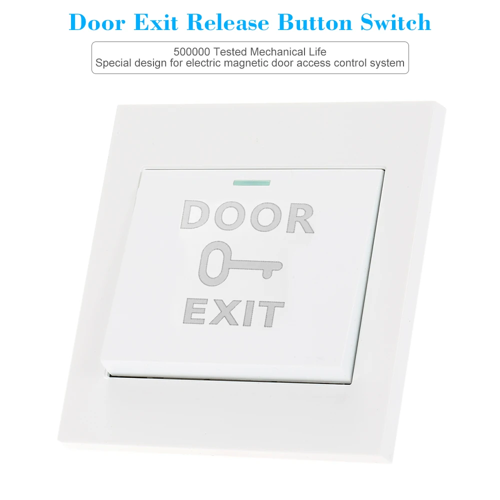 

10A/250V Hard Plastic Door Exit Release Button Switch For Electric Magnetic Door Access Control System