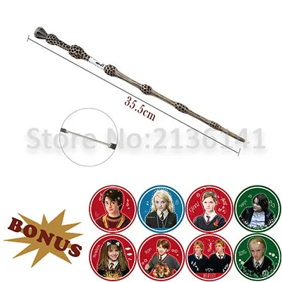 Dumbledore 19 видов Гарри палочки Colsplay металл/Железный сердечник Дамблдор Волшебная палочка Varinhas малыш волшебная палочка без коробки с подарком Гарри реквизит - Цвет: Dumbledore