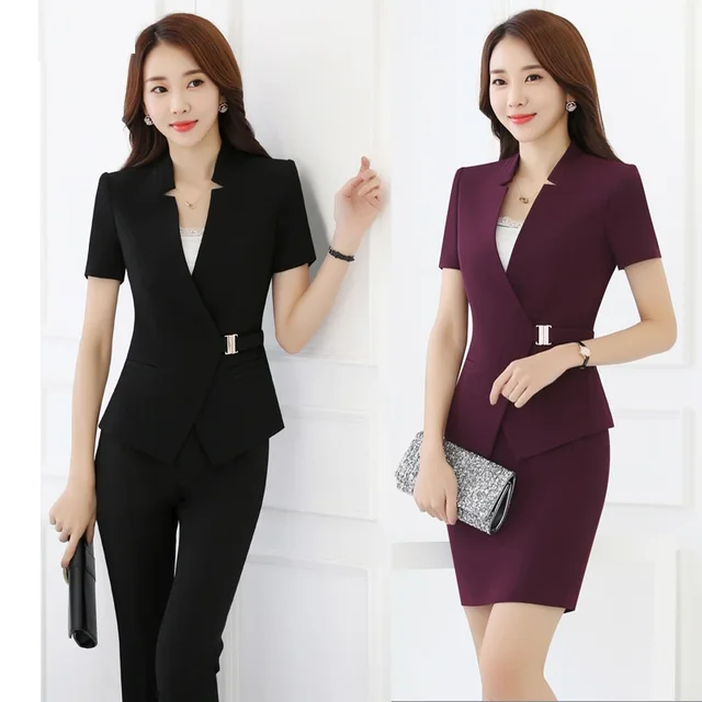 2017 new professional women's suits short sleeve blazer