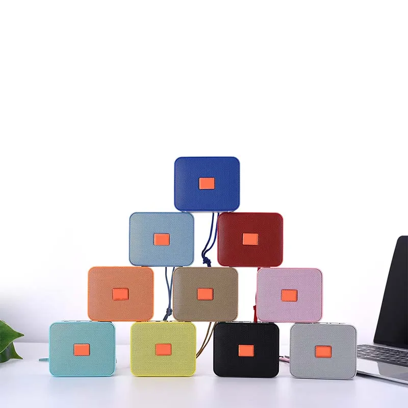 

Mini TG175 Square TWS Bluetooth Speaker Portable Colorful LED Speaker support TF Card and USB flash drive