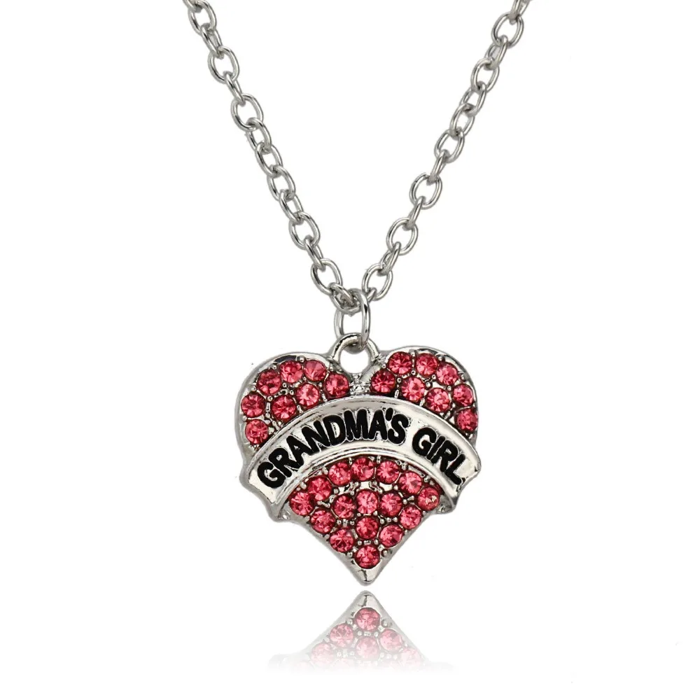 Очаровательное ожерелье с кулоном и розовым кристаллом в виде сердца подарок для