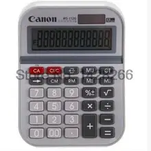 1 Piece Canon WS-112G 12 Digits Genuine Calculator Solar Dual Power Desktop metal panel large-screen display
