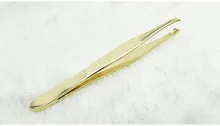 2pcs Eyebrow clip Tweezer Beauty Tool for Face Nose hair remover Eyelashes clip Eyebrow Slant Tip Flat Tip Facial Makeup Tools