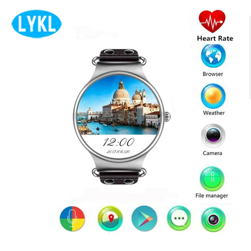 

2018 New KW98 Smart Watch Heart Rate Monitor 3G WIFI GPS SIM Card Pedometer Android IOS Smart Wristwatch for IOS Android Phone