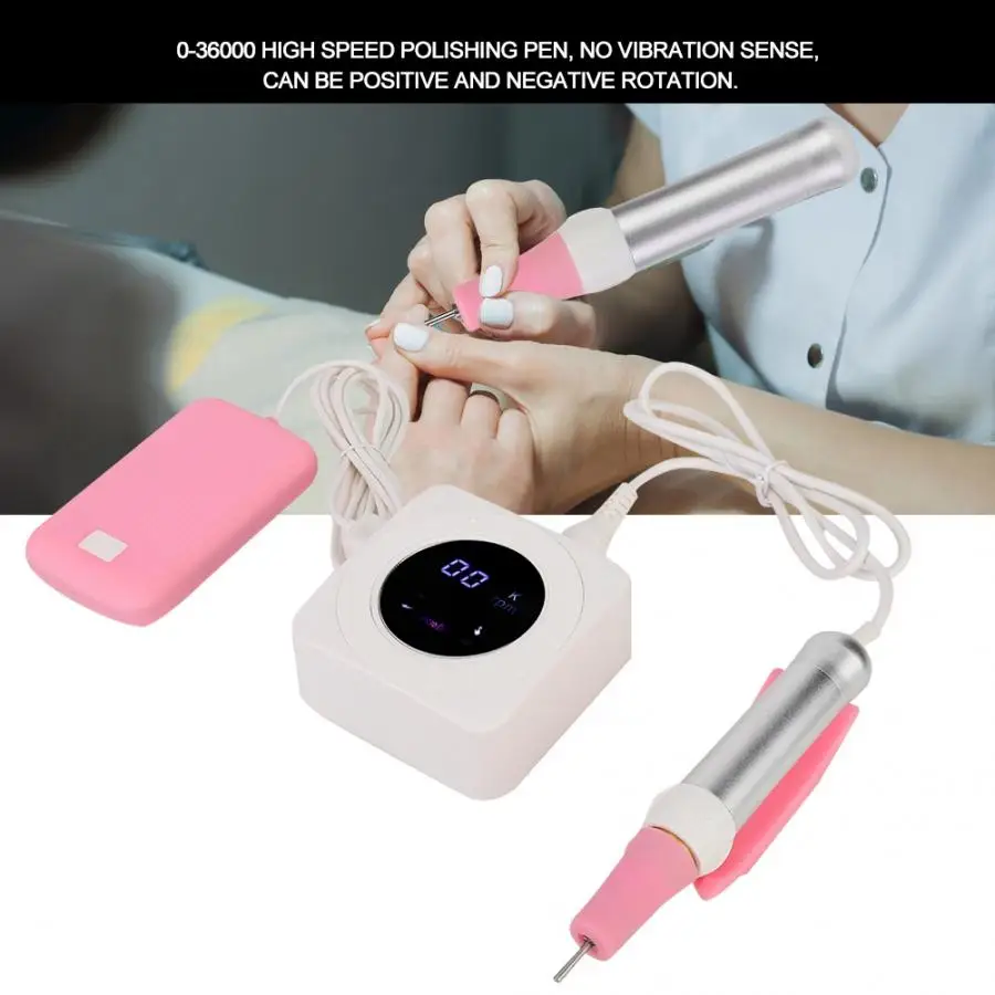 Professional 36000rpm Nail Polishing Drill File Manicure Buffing Polisher Tool Electric Machine | Красота и здоровье