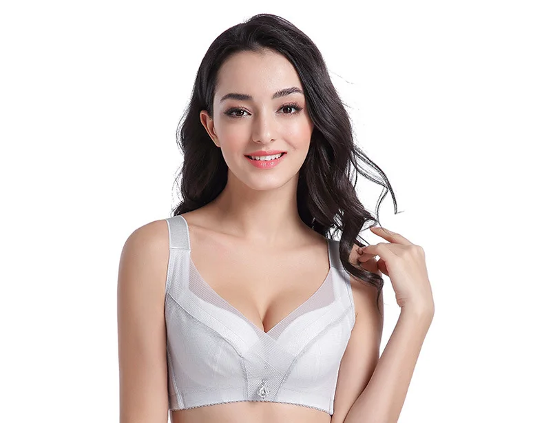 Jerrinut Sexy Bra Seamless Plus Size Bra Underwear Lace Bra Women Wire Free Breathable Push Up Bras For Women Lingerie Size 16 (1)