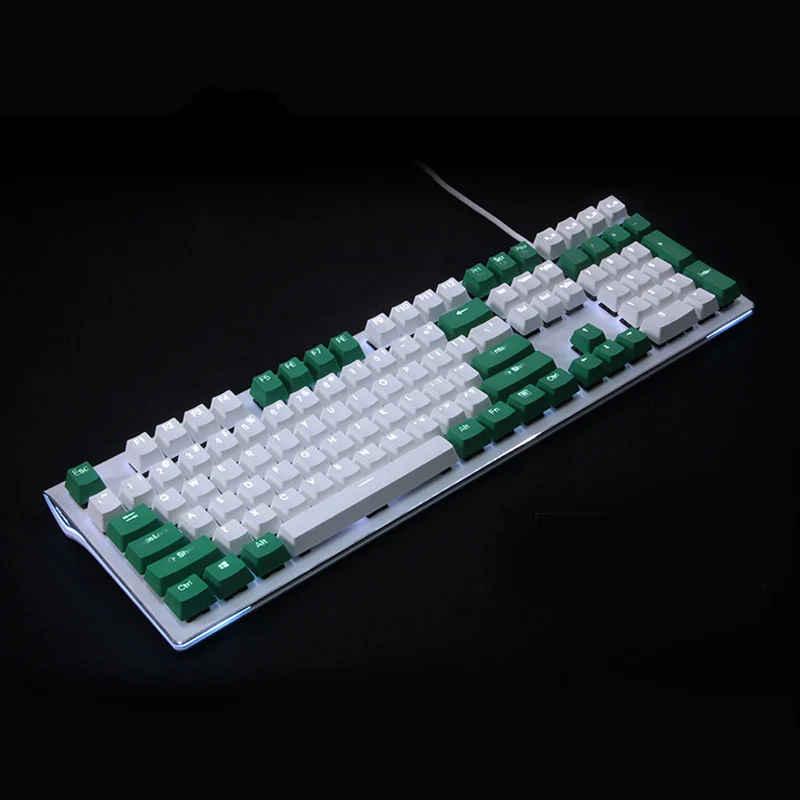 Клавиатура с двойной подсветкой PBT 108 клавиш для Razer Corsair K65 K70 Logitech G710 Механическая