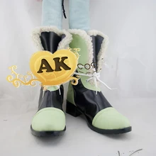 Аниме DMMD драматического Убийство DMMd Noiz темно черный зеленый обувь для маскарада Сапоги и ботинки для девочек косплей