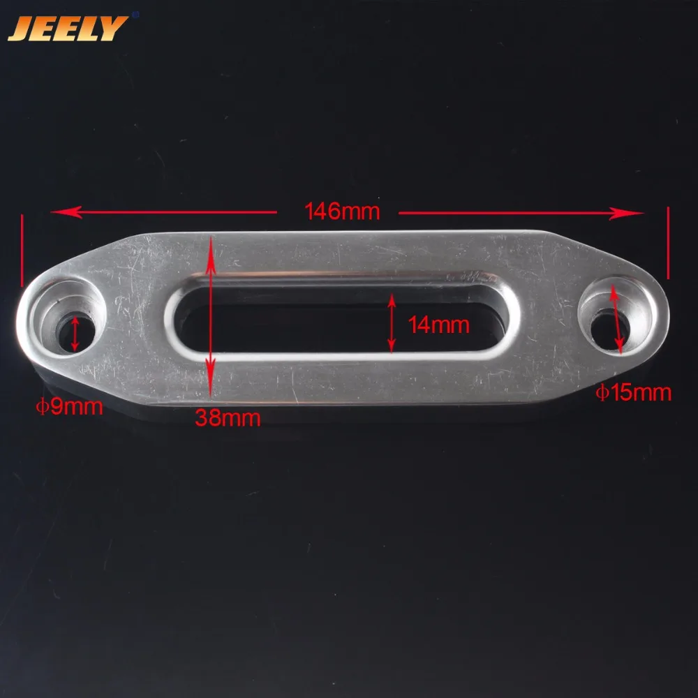 Jeely 4000LBS الاصطناعية حبل رفع SUV ATV UTV Alumimum Hawse Fairlead اللون الأصلي