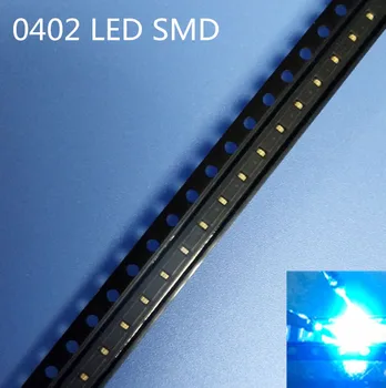 

1000PCS 1005 0402 Ice Blue 0.01W Super Ultra Bright SMD LED Indication smd 0402 led clear blue 0402 diodes