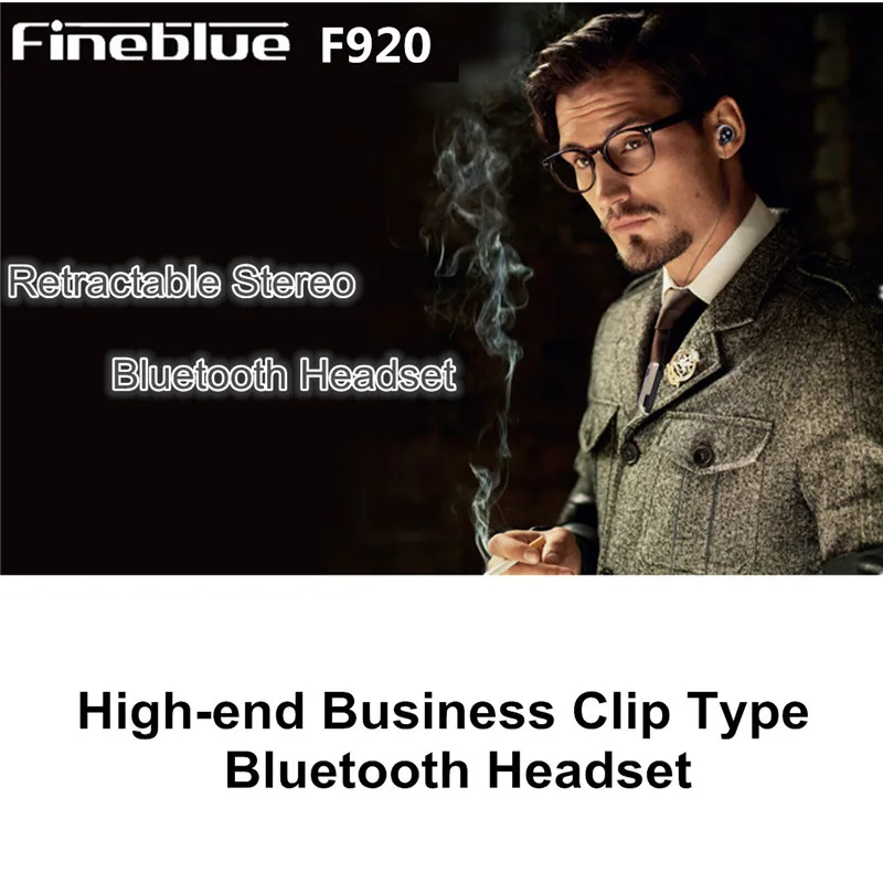 FineBlue F920 беспроводные Bluetooth наушники гарнитура клип выдвижные Наушники звонки напоминают вибрацию автомобильный комплект драйвер auriculares