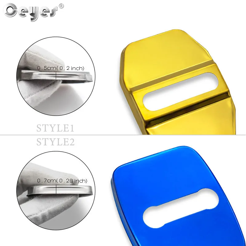 Ceyes Car Styling Door Lock Cover Accessories Case For Bmw M E60 E39 E36 E30 X5 E53 1 2 5 7 Series G30 E34 E92 Auto Emblems car door lock cover car door cover
