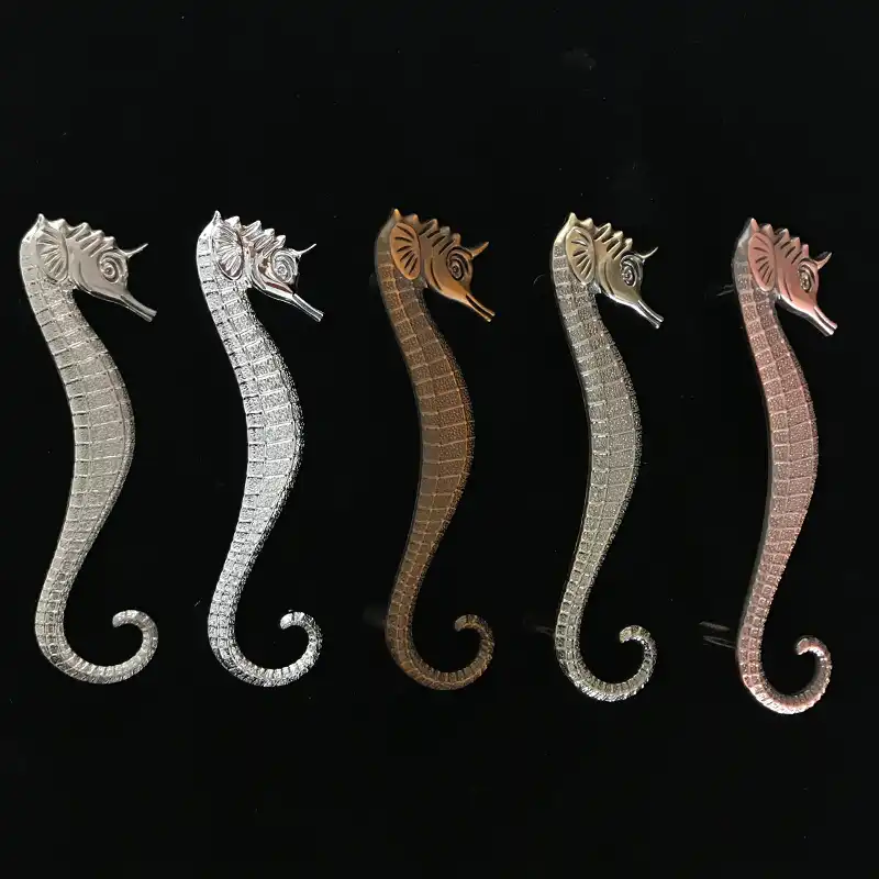 5 Colour Zinc Alloy Seahorse Shape Handles For Furniture Door