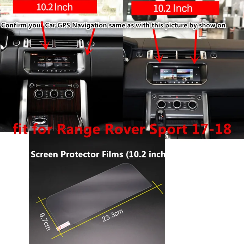 

2017-2018 For Land Rover Range Rover Sport 10. 2 Inch !! Interior Sticker Accessories Car GPS Navigation Screen Protector Films