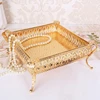 Metal Tray Luxury Gold Finish Hollow Plate Nuts / Fruit / Cake Stand Wedding Centerpieces Home Table Decoration ► Photo 3/6