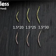 Uglyless натуральная S 925 пробы серебро труб Бисер аксессуары ювелирные изделия DIY нерегулярные изогнутые трубы Spacer Этническая выводы