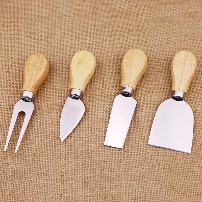 wooden handle chees knife set (4)