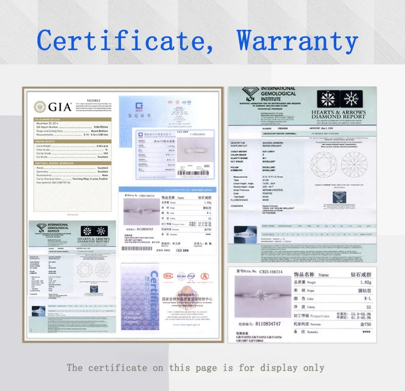 0.5ct 5mm F 3EX Round HPHT Real Diamond Lab Grown Diamon Lab Grown Diamond with Certificated