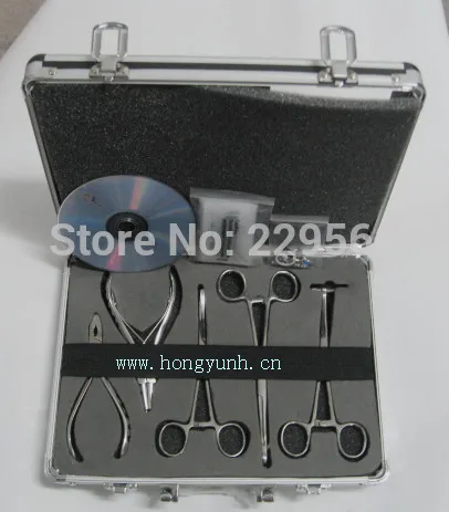 Free shipping medical steel tools perforated tool piercing body kit set kits 001 | Инструменты