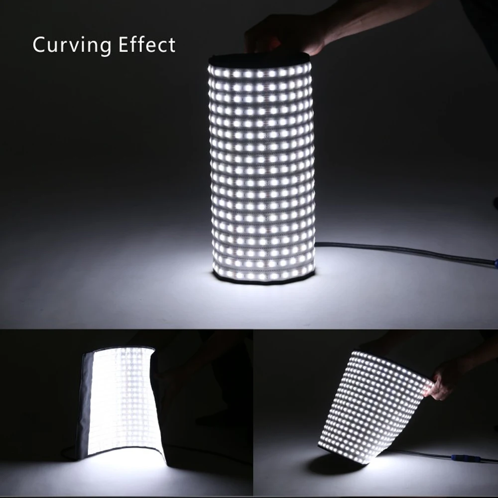  Falcon Eyes RX-18T Foldable Rollable Cloth LED Video Light 504pcs LED CRI93 Slim Photography Fill-i - 33032688328