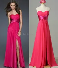 Billige Kundenspezifische Farbe! Mode Sexy lange Split Prom kleider multicolor abendkleid brautjungfer partei jahrestagung kleid