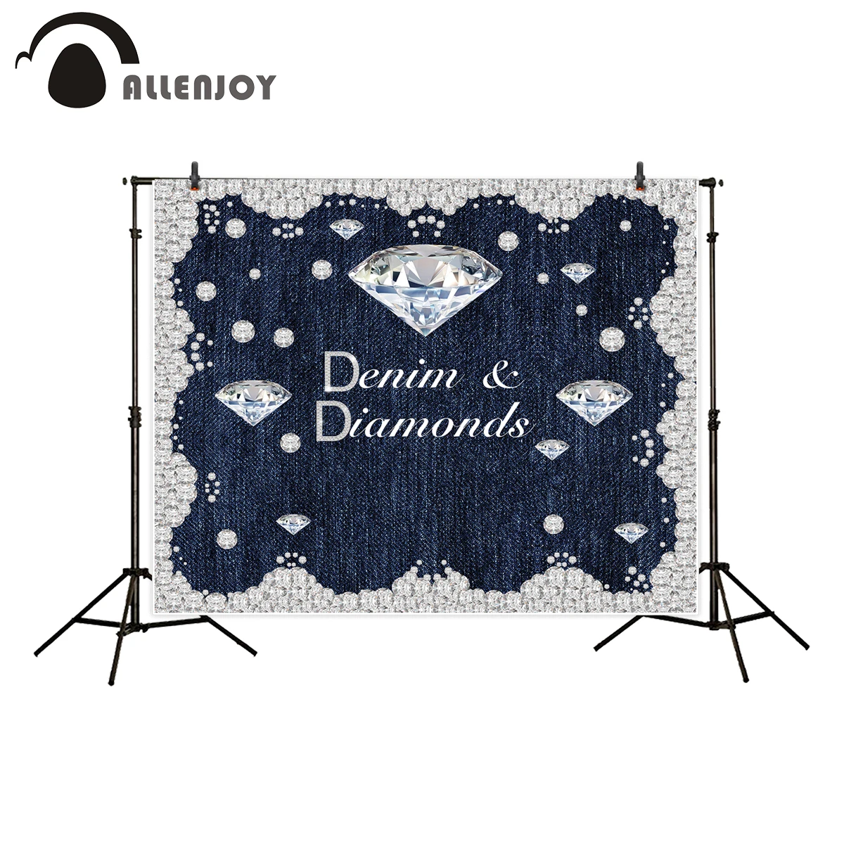 Allenjoy photography background Denim Diamonds jeans theme