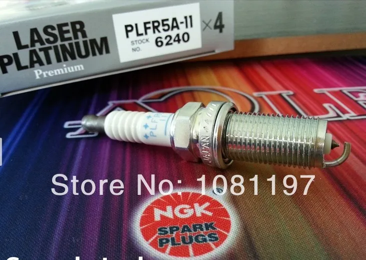 6240 Dual Electrodes NGK PLFR5A-11 - Laser Platinum Spark Plug / Sparkplug 