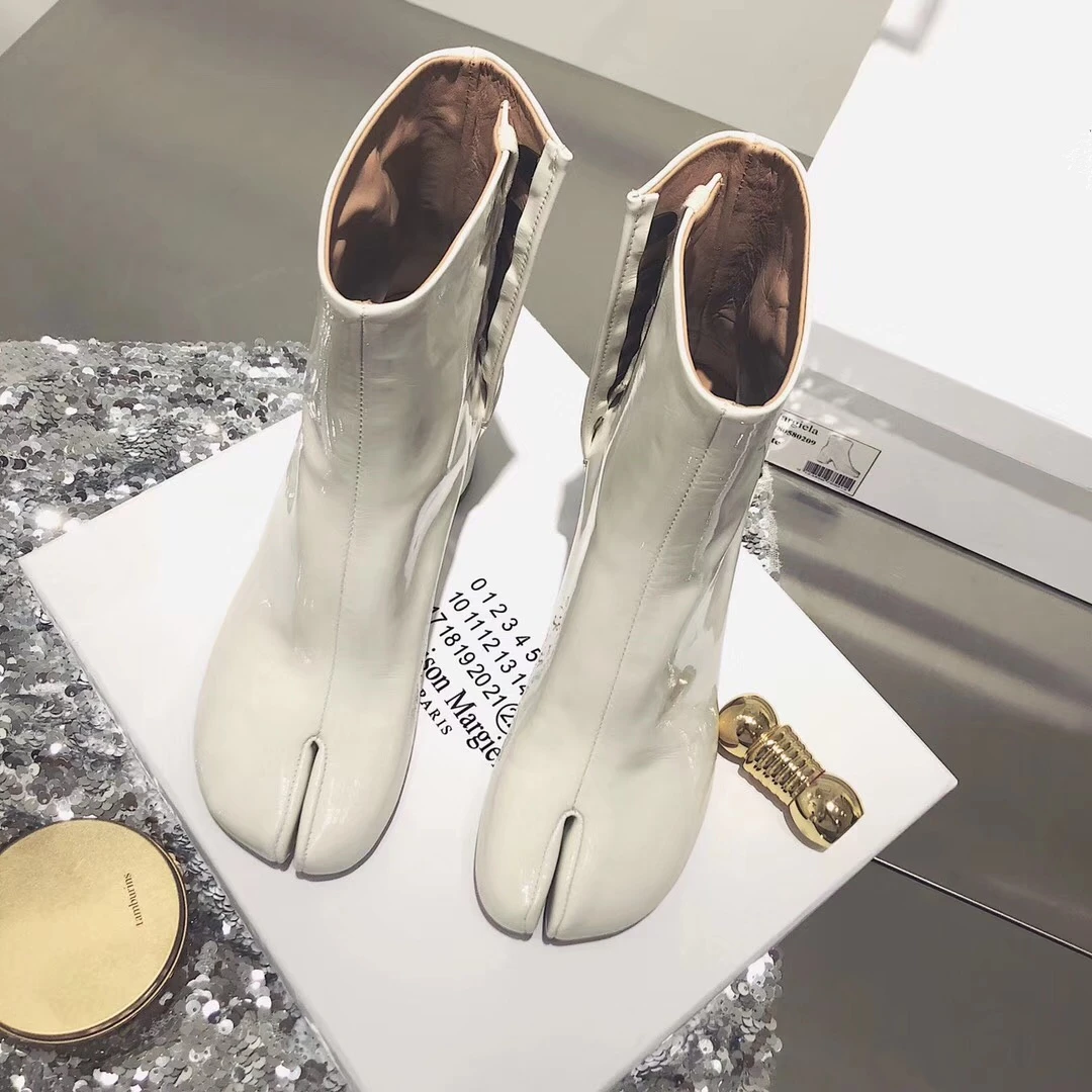 2 Véritable Femmes Automne Mode Chaussures À Zipper F18 Ol Cuir 3 4 De En Talons Cheville Orteil Style Européenne 5 Bottes 1 Hauts Fendu 6RrSYrdwq