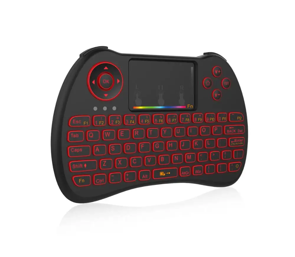 Беспроводная мини клавиатура WooYi H9 с RGB подсветкой 2 4 ГГц английская и русская