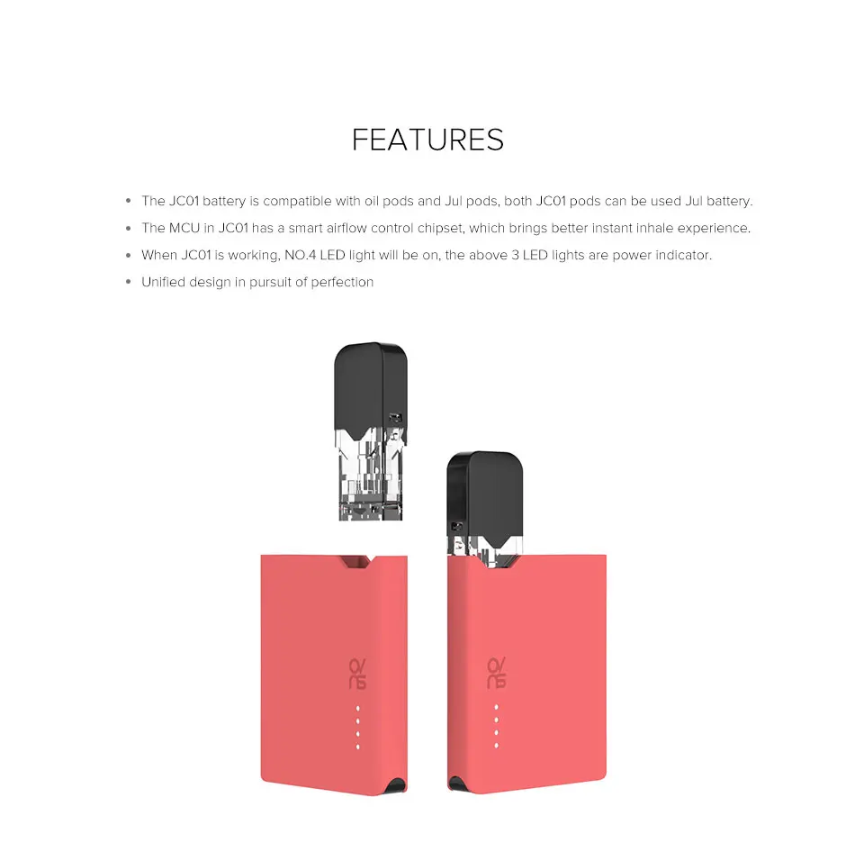 OVNS JC01 Pod Vape комплект 400mAh электронная сигарета 0,7 мл картридж Pod Tank 400mAh 3LED светильник испаритель VS calibren комплект