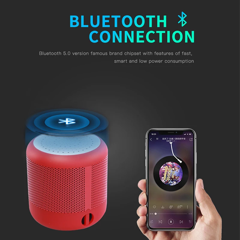 M7 музыка Беспроводной Динамик Bluetooth 5 0 AUX Вход звуковой ящик Портативный громкий