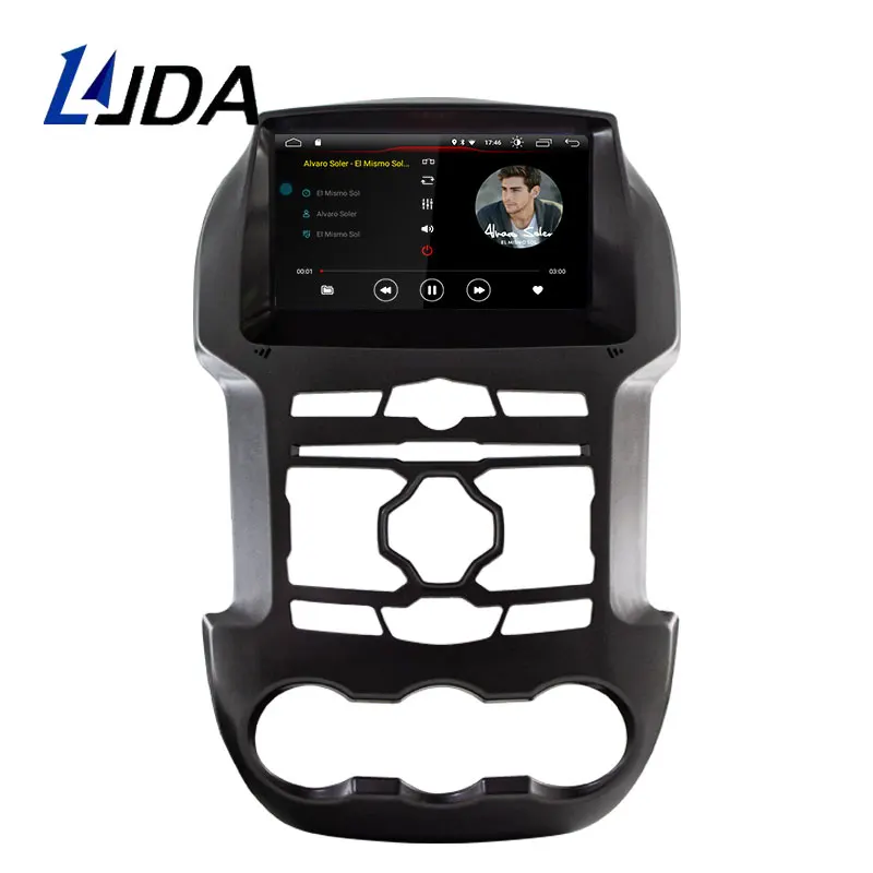 LJDA Android 10 автомобильный dvd-плеер для Ford Ranger 2011- gps навигация 2 Din Автомобильный радио мультимедиа wifi стерео ips головное устройство RDS