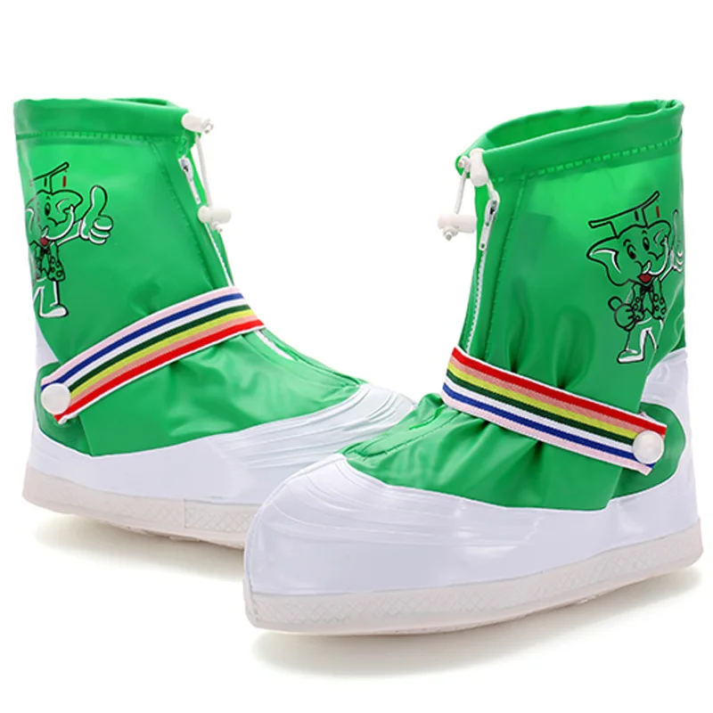 wholesale Kids Reusable Cartoon Elephant Printing Waterproof Rain muck