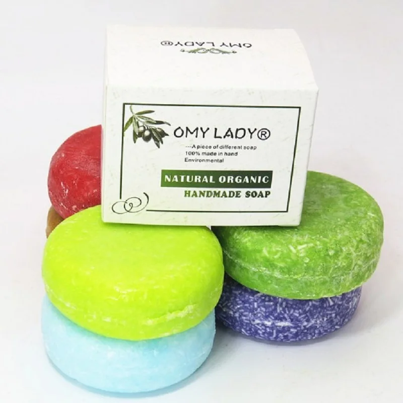 

100% Pure Natural Handmade Shampoo Soap Essential Oil for Dry Hair Oil Hair Cold Processed Anti-Dandruff Off Hair Care