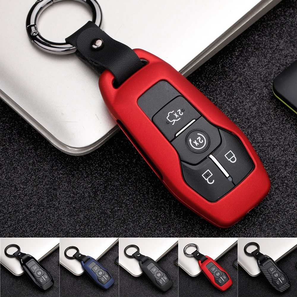 

Zinc alloy Car Remote Key Fob Shell Cover Case For Ford Fusion Mondeo Mustang F-150 Explorer Edge 2015 2016 2017 2018 STYLING