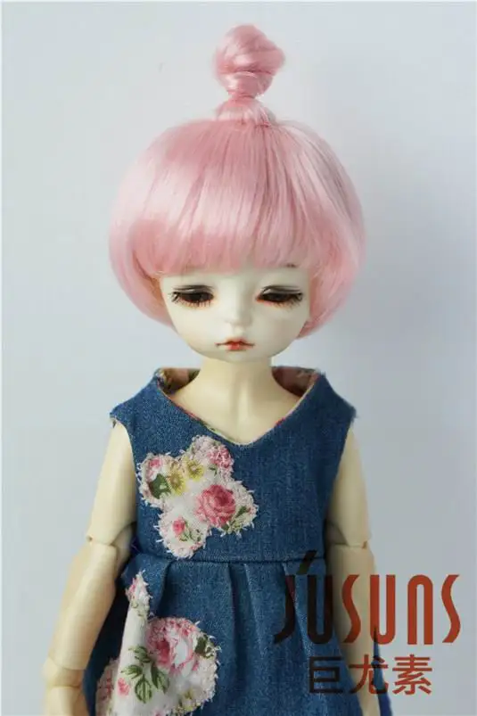 JD363 6-7 дюймов 16-18 см синтетический мохер кукольные парики 1/6 YOSD Updo BJD волосы