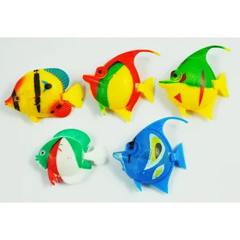 

Bestselling 5Pcs Plastic Floating Tropical Fishes Ornament for Aquarium Fish Tank New