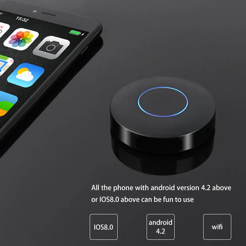 

Q1 Auto Car Media DLNA Miracast Airplay Screen Mirroring TV Stick Digital Wireless HDMI AV RCA Output Video Streamer Display