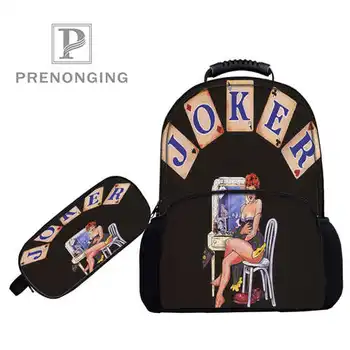 

Custom 17inch joker-batman-Backpacks Pen Bags 3D Printing School Women Men Travel Bags Boys Girls Book Computers Bag#1031-9-(13)