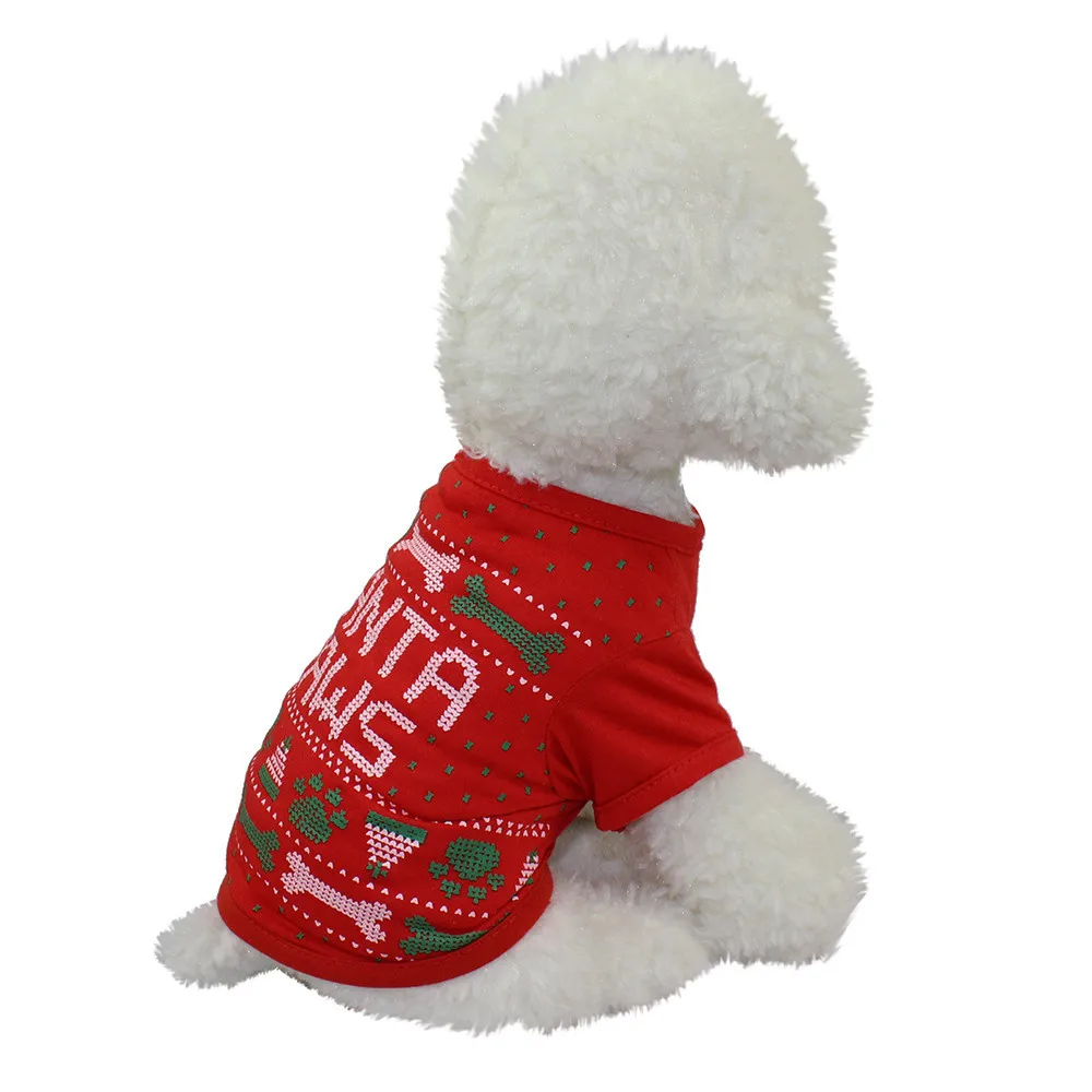 

new years eve 2019 Christmas Dog Clothing Polyester T shirt Puppy Costume gift for the new year 2019 decoration for home hallowe