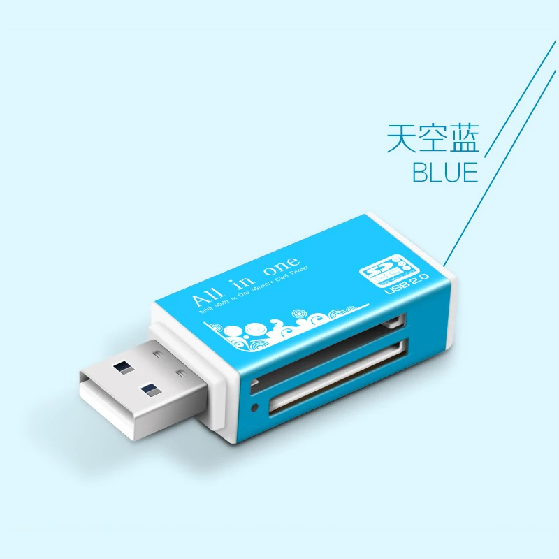 Смарт все в одном кард ридер мульти 1 SD/SDHC MMC/RS MMC TF/MicroSD MS/MS PRO/MS DUO M2 оптом TF|m2