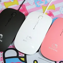ULIFART новая Проводная Китти оптическая мышь милые мини мыши USB 2,0 3D Компьютерная геймерская мышь для игр ПК ноутбук Macbook