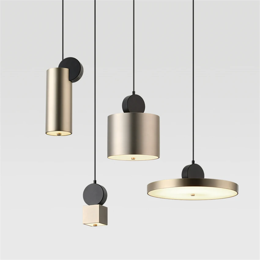 

Modern Geometric Luxury Pendant Lights Dining Room Design Room Showroom Restaurant Bedroom Study Cafe Hanging Light Fixture