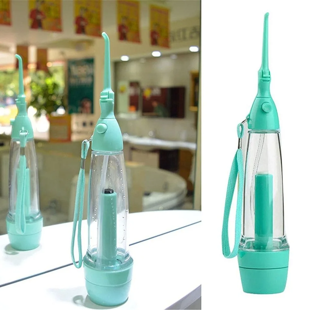

Teeth Cleaner Manual Jet Water Oral Irrigator Portable Hygiene Flosser Health Care Teeth Cleaning Tool