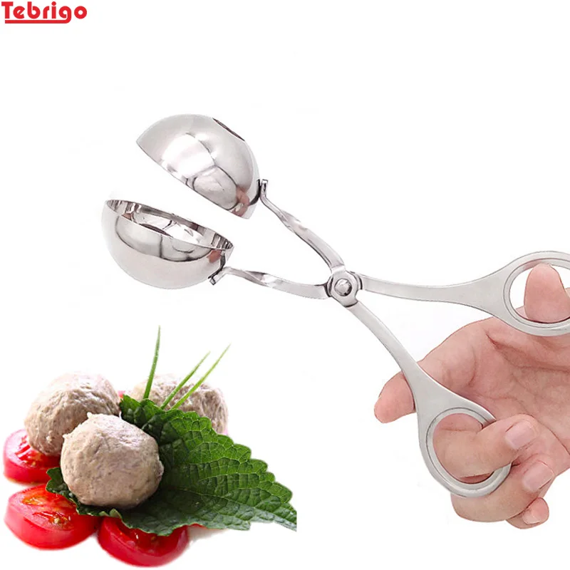 Tebrigo Meatball Maker Stainless Steel Stuffed mold DIY Fish Ball