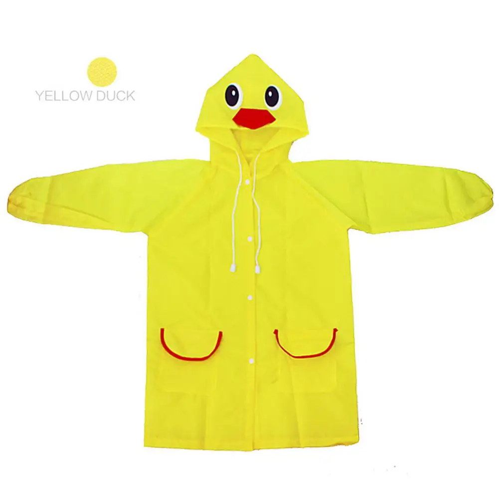Плащ-Тренч; детская одежда; плащ-дождевик для детей с героями мультфильмов; непромокаемый плащ-дождевик для девочек; непромокаемая одежда для детского сада; детский дождевик - Цвет: yellow