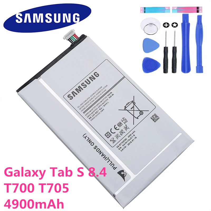 4900mAh Samsung Tablet Replacement Battery For Samsung Galaxy Tab S 8.4