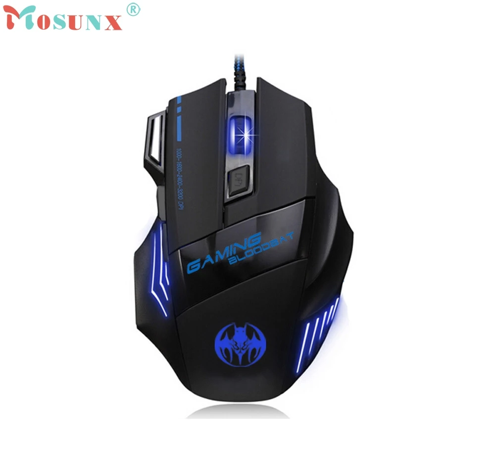 2017 Wired Gaming Mouse 3200 DPI 7D LED Optical USB Mice For Pro Gamer Wholesale Price Hot New
