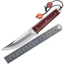 VOLTRON фиксированный нож 58HRC 7CR13MOV Лезвие сталь+ деревянная ручка Открытый охотничий нож для выживания Мультитул военный инструмент EDC инструменты